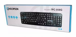 TECLADO USB HOOPSON TPC-058G PRETO 